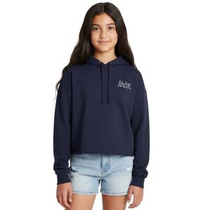 GAP Friends Cropped Hoodie Girls Large 10 Yrs Pullover Navy Blue Cotton Blend